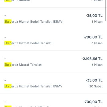 TEB Ekspertiz Hizmet Ücreti