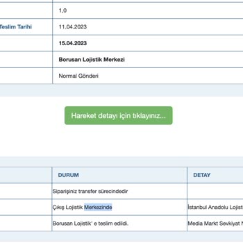 Borusan Lojistik Kargo Teslimi İle İlgili Ciddi Problemli Bir Firma.