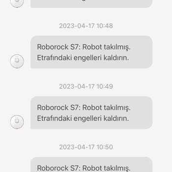 Roborock S7 Sürekli Robot Engele Takıldı Uyarısı Vermesi