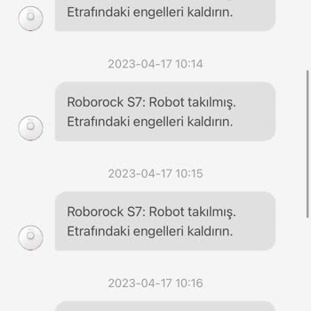 Roborock S7 Sürekli Robot Engele Takıldı Uyarısı Vermesi
