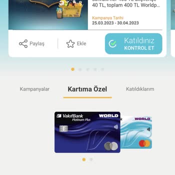 VakıfBank Platinum Plus Kart Kampanyaları Şikayeti