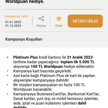 VakıfBank Platinum Plus Kart Kampanyaları Şikayeti
