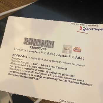 ÇiçekSepeti Hatalı Ürün Gönderimi