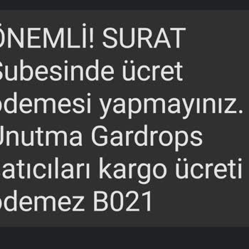 Gardrops Usulsüz Kargo Para Kesintisi