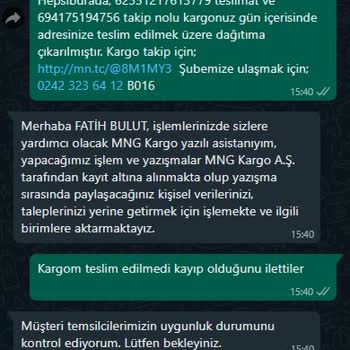 MNG Kargo Teslim Edilmiş Görünen Kayıp Kargo