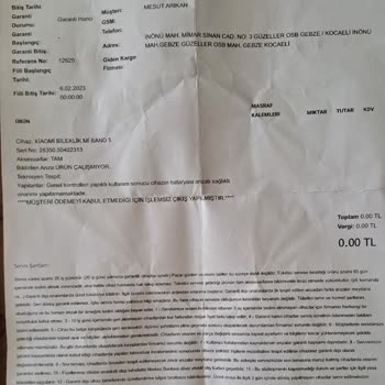 Bozulan Xiaomi Mi Band5 Akıllı Bileklik.