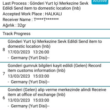 PTT Kargo Teslimi Ve Kargo Takip Güncellemesi