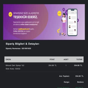 Sagliksepeti.com Sağlık Sepeti Siparişim Onaylanmadı