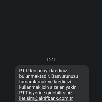 Aktif Bank İptal Edilen Kredi