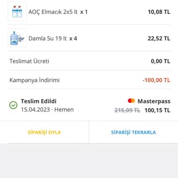 Bisu Bir Şey Eksik Ürün Siparişi