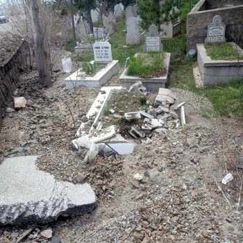 Yozgat Belediyesi Mezarlıkta Yol Çalışması Bilinçsiz