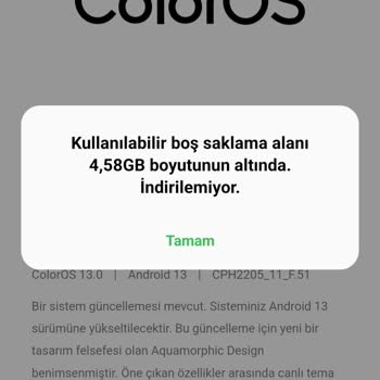 Oppo Reno 5 Lite Güncelleme Sorunu