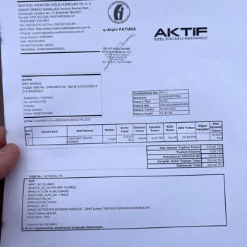 Özel Aktif Kocaeli Hastanesi Özel Hastane Ek Ücret