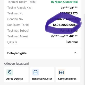 Trendyol Express Kargo Teslim Etmeme