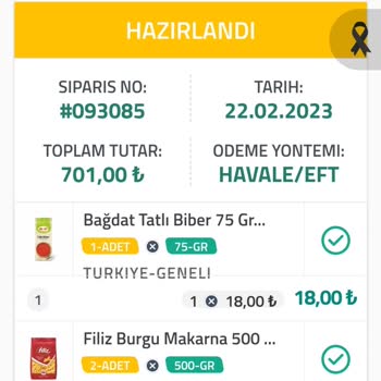 Erzakkolisi.com 57 Gündür Siparişim Gönderilmedi