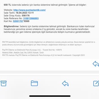 Punta Otantik İadelerde Anlaşılamayan Kesinti