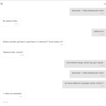 Zara Hatalı Ürün Ve Mağduriyete Cevap Bulunamama