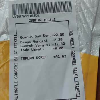 Joom Gumruk Vergisi Ve İade Edilmeyen Ücretler