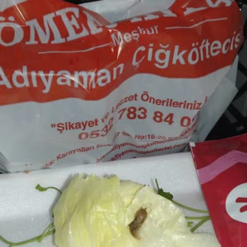 Meşhur Adıyaman Çiğköftecisi (Ömer Aybak) Siparişimin İçinden Salyangoz Çıktı