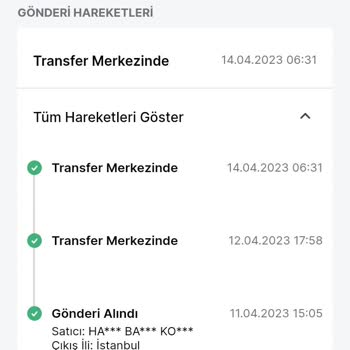 Trendyol Express Trendyol Expres Adana Yüreğir Transfer Merkezi Gönderimi İletmiyor