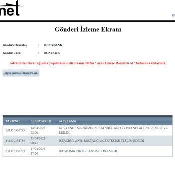 Kuryenet Kurye Teslim Problemi