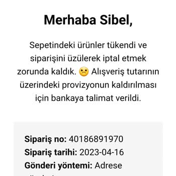 Bershka Tükenen Ürünün Ödemesini Alıyor
