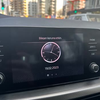 Skoda Scala Marka Araçta Safe CP Ve Bileşen Koruma Aktif Hatası