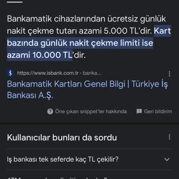İş Bankası Bankamatik İşlem Ücreti