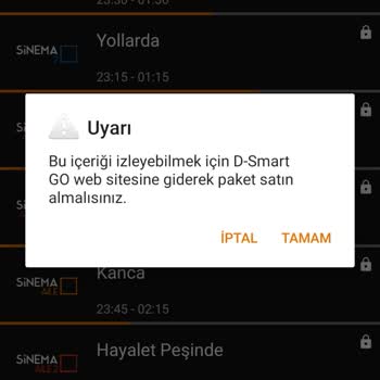 D Smart GO Üyelik Olduğu Halde TV İzleyememe Ve Paket Satılma Uyarısı