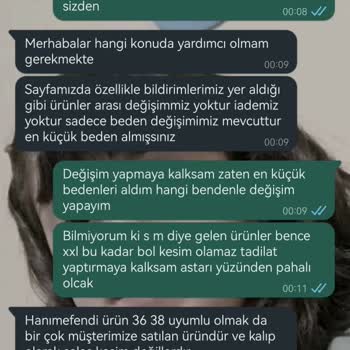 Butik Yasemin Şahin Satış Sonrası Muamele...