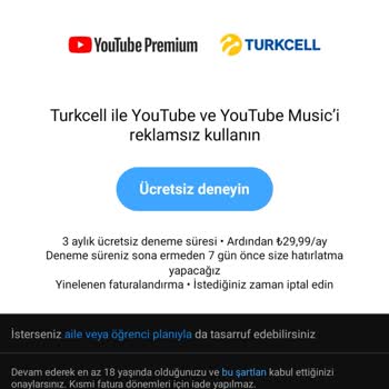 Turkcell Salla Kazan Youtube.com Premium Hediye