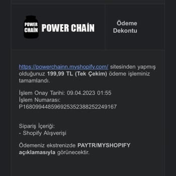 Powerchaintr.com Kargom Verilmedi ve İade Ücreti De Hala Verilmedi