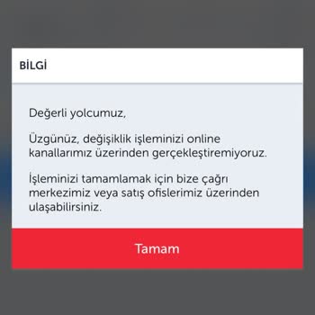 Türk Hava Yolları Pişmanlıktır