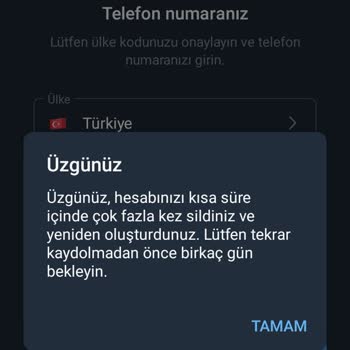 Telegram Messenger Hesabımı Açamıyorum