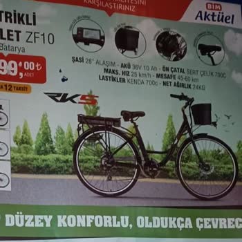 RKS Motor Rks Zf10 Elektrikli Bisiklette Sepet Çıkmadı