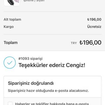 Chargiro.com'dan Aldığım Harici Şarj Cihazı Hala Gelmedi Ve Müşteri Hizmetleri Cevap Vermiyor