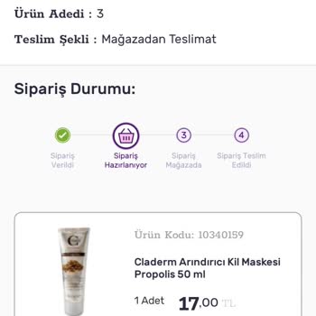 Gratis Mağazadan Teslim Sipariş