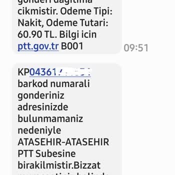 PTT Kargo'nun Dağıtmadığı Ve Evde Yokmuşuz Gibi Gösterdiği Kargo