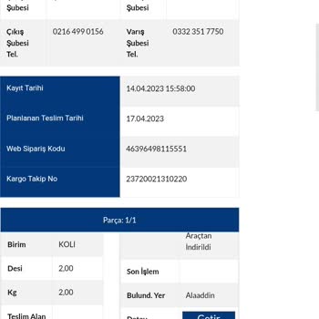 Sürat Kargo'nun Ürünü Şubede Bekletip Ürünü Geç Teslim Etmesi