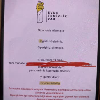 Evde Temizlik Var Evde-temizlik-var Şirketi 1ay Önce Alınmış Rezervasyona Gelmiyor.