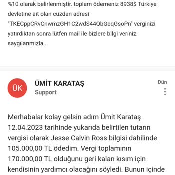 Going Wallet Vergi Borcu Ve Para Transferi Diyerek Süreci Oyalama Taktiği