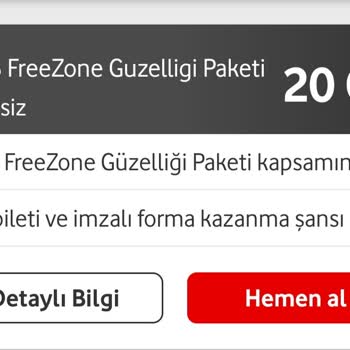 Vodafone FreeZone'luLara Özel 20 GB İnternet Paketimde Aşım Ücreti Alındı