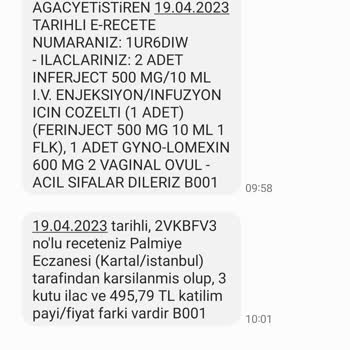 Kartal Palmiye Eczanesi Şikayet