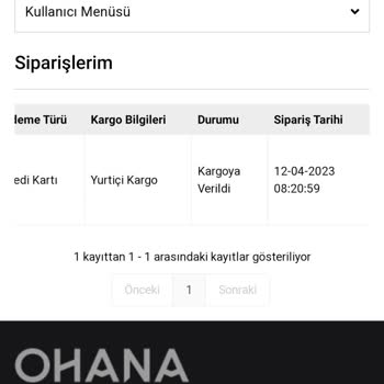Ohana Kargoya Verildi Yazıyor Ama Ürünler Gelmedi!.