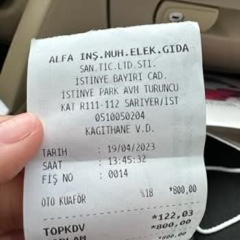 Alfa Wax Oto Yıkama İstinyePark Şubesi Araç Yıkama İle İlgili Şikayet