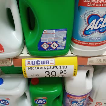 Uğur Market Etiketteki Litre Ve Üründeki Litre Farkı Yanıltıcı
