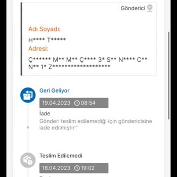 MNG Kargo Kargonun Habersiz İadesi