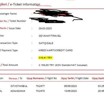 THY Bilet Aldıktan Sonra Bilet Fiyatının Aşırı Ucuzlaması