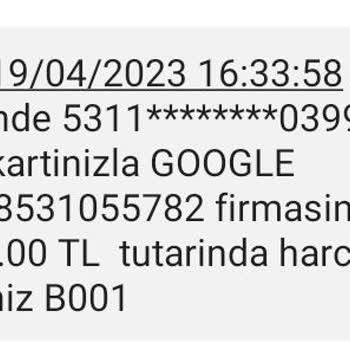 Google Bilgim Dışında Hesabımdan Para Çekilmiş