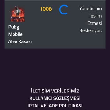 PUBG (Pubgmobile.com) Kasa Dediniz TikTok'ta Paylaşım Yaptınız Ama Hemen Teslim Dediniz Yok
